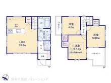 【東京都/東久留米市浅間町】東久留米市浅間町1丁目 新築一戸建て 間取り図
