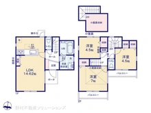 【東京都/西東京市北町】西東京市北町1丁目 新築一戸建て 間取り図