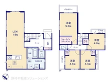 【東京都/西東京市住吉町】西東京市住吉町1丁目 新築一戸建て 間取り図