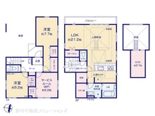 【東京都/練馬区石神井町】練馬区石神井町8丁目 新築一戸建て 間取り図