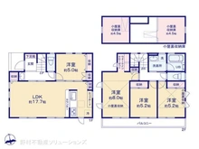 【東京都/練馬区南田中】練馬区南田中5丁目 新築一戸建て 間取り図