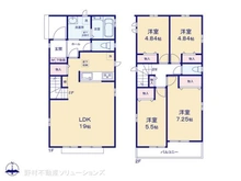 【東京都/西東京市中町】西東京市中町1丁目 新築一戸建て 間取り図
