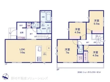【東京都/練馬区西大泉】練馬区西大泉1丁目 新築一戸建て 間取り図