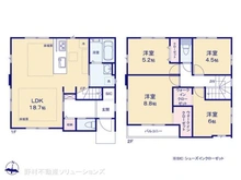 【東京都/練馬区大泉学園町】練馬区大泉学園町8丁目 新築一戸建て 間取り図