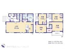 【東京都/東久留米市浅間町】東久留米市浅間町3丁目 新築一戸建て 間取り図