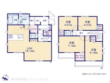 【東京都/練馬区石神井台】練馬区石神井台6丁目 新築一戸建て 間取り図
