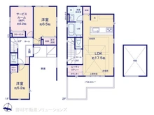【東京都/練馬区南田中】練馬区南田中4丁目 新築一戸建て 間取り図