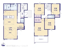 【東京都/練馬区大泉学園町】練馬区大泉学園町8丁目 新築一戸建て 間取り図