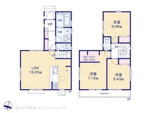 【東京都/練馬区石神井町】練馬区石神井町6丁目 新築一戸建て 間取り図