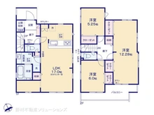 【埼玉県/さいたま市見沼区東大宮】さいたま市見沼区東大宮3丁目 新築一戸建て 間取り図