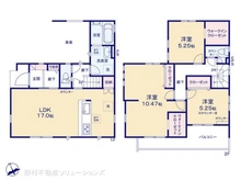 【埼玉県/さいたま市見沼区東大宮】さいたま市見沼区東大宮3丁目 新築一戸建て 間取り図