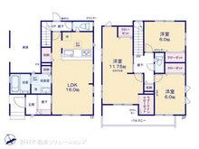 【埼玉県/さいたま市見沼区東大宮】さいたま市見沼区東大宮3丁目 新築一戸建て 間取り図