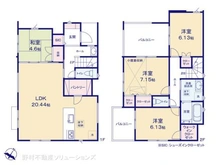 【埼玉県/さいたま市北区土呂町】さいたま市北区土呂町 新築一戸建て 間取り図