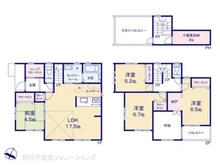 【埼玉県/さいたま市北区吉野町】さいたま市北区吉野町2丁目 新築一戸建て 間取り図