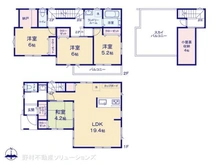【埼玉県/さいたま市北区吉野町】さいたま市北区吉野町2丁目 新築一戸建て 間取り図