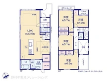 【埼玉県/さいたま市見沼区東大宮】さいたま市見沼区東大宮6丁目 新築一戸建て 間取り図