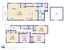 【埼玉県/さいたま市北区土呂町】さいたま市北区土呂町1丁目 新築一戸建て 間取り図