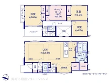 【埼玉県/さいたま市北区土呂町】さいたま市北区土呂町1丁目 新築一戸建て 間取り図