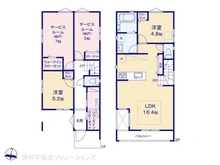 【埼玉県/さいたま市中央区上落合】さいたま市中央区上落合7丁目 新築一戸建て 間取り図