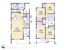 【埼玉県/さいたま市北区東大成町】さいたま市北区東大成町2丁目 新築一戸建て 間取り図