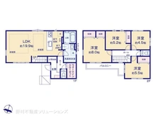 【埼玉県/さいたま市北区東大成町】さいたま市北区東大成町1丁目 新築一戸建て 間取り図