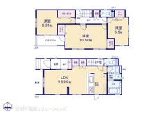 【埼玉県/さいたま市大宮区堀の内町】さいたま市大宮区堀の内町2丁目 新築一戸建て 間取り図