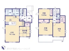 【埼玉県/さいたま市見沼区大字南中丸】さいたま市見沼区大字南中丸 新築一戸建て 間取り図