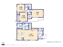 【埼玉県/さいたま市見沼区東大宮】さいたま市見沼区東大宮1丁目 新築一戸建て 間取り図