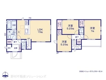 【埼玉県/さいたま市見沼区東大宮】さいたま市見沼区東大宮1丁目 新築一戸建て 間取り図