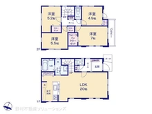 【埼玉県/さいたま市大宮区上小町】さいたま市大宮区上小町 新築一戸建て 間取り図