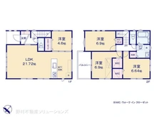 【埼玉県/さいたま市見沼区東大宮】さいたま市見沼区東大宮1丁目 新築一戸建て 間取り図