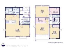 【埼玉県/さいたま市北区今羽町】さいたま市北区今羽町 新築一戸建て 間取り図