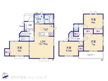 【埼玉県/さいたま市見沼区東大宮】さいたま市見沼区東大宮6丁目 新築一戸建て 間取り図