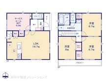 【埼玉県/さいたま市北区日進町】さいたま市北区日進町1丁目 新築一戸建て 間取り図