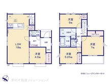 【埼玉県/さいたま市北区吉野町】さいたま市北区吉野町1丁目 新築一戸建て 間取り図