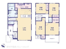 【埼玉県/さいたま市北区別所町】さいたま市北区別所町 新築一戸建て 間取り図