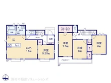 【埼玉県/さいたま市見沼区大字東宮下】さいたま市見沼区大字東宮下 新築一戸建て 間取り図