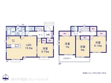 【埼玉県/さいたま市見沼区大字東宮下】さいたま市見沼区大字東宮下 新築一戸建て 間取り図
