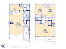 【埼玉県/さいたま市見沼区春岡】さいたま市見沼区春岡2丁目 新築一戸建て 間取り図