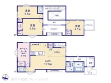 【埼玉県/さいたま市北区奈良町】さいたま市北区奈良町 新築一戸建て 間取り図