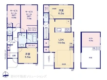 【埼玉県/さいたま市見沼区堀崎町】さいたま市見沼区堀崎町 新築一戸建て 間取り図