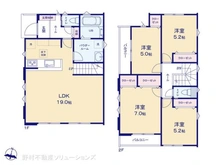 【埼玉県/さいたま市北区東大成町】さいたま市北区東大成町2丁目 新築一戸建て 間取り図