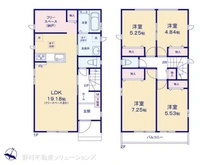【埼玉県/さいたま市北区吉野町】さいたま市北区吉野町2丁目 新築一戸建て 間取り図