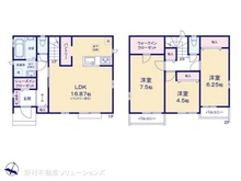【埼玉県/さいたま市北区吉野町】さいたま市北区吉野町2丁目 新築一戸建て 間取り図