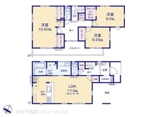 【埼玉県/さいたま市見沼区大字南中野】さいたま市見沼区大字南中野 新築一戸建て 間取り図