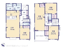【埼玉県/さいたま市見沼区大字南中野】さいたま市見沼区大字南中野 新築一戸建て 間取り図