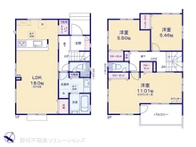【埼玉県/さいたま市見沼区大字南中野】さいたま市見沼区大字南中野 新築一戸建て 間取り図