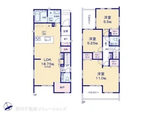 【埼玉県/さいたま市見沼区東大宮】さいたま市見沼区東大宮2丁目 新築一戸建て 間取り図