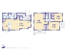 【埼玉県/さいたま市見沼区大和田町】さいたま市見沼区大和田町2丁目 新築一戸建て 間取り図