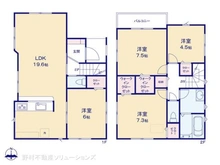 【埼玉県/さいたま市見沼区島町】さいたま市見沼区島町 新築一戸建て 間取り図